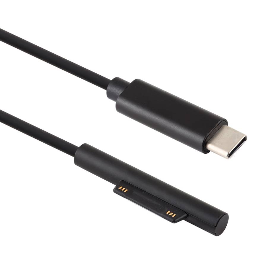 USB-C / Type-C to 6 Pin Magnetic Male Laptop Power Charging Cable for Microsoft Surface Pro 7 / 6