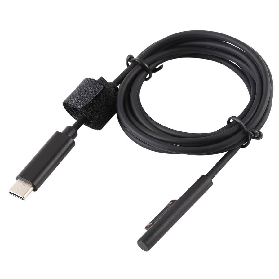 USB-C / Type-C to 6 Pin Magnetic Male Laptop Power Charging Cable for Microsoft Surface Pro 7 / 6