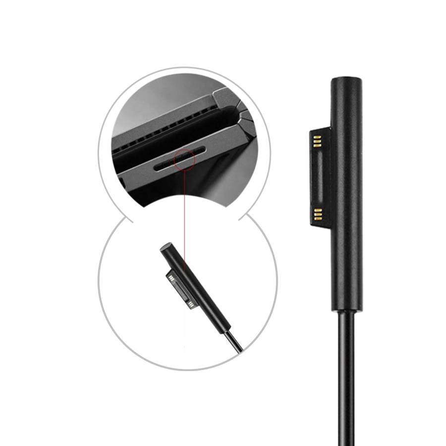USB-C / Type-C Female to 6 Pin Male Laptop PD Fast Charging Cable for Microsoft Surface Pro 7 / 6 /