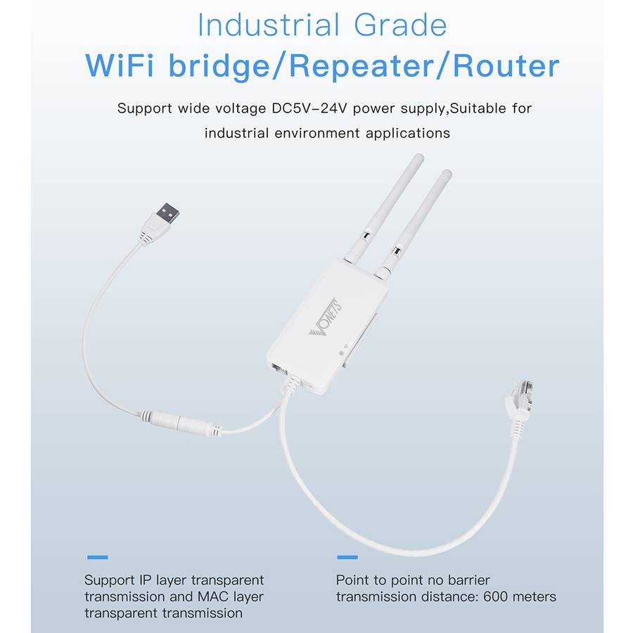 VONETS VAP11S 2.4G Mini Wireless Bridge 300Mbps WiFi Repeater with 2 Antennas