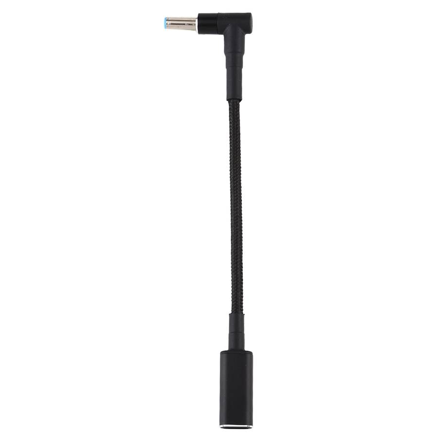PD 100W 18.5-20V 4.5 x 0.6mm Elbow to USB-C / Type-C Adapter Nylon Braid Cable for HP