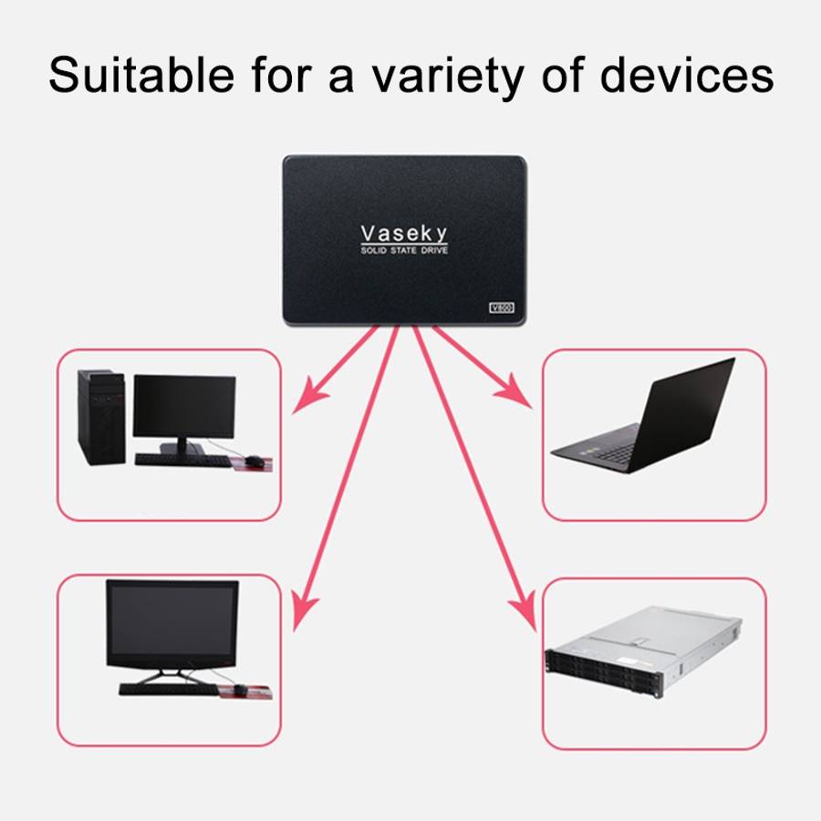 Vaseky V800 240GB 2.5 inch SATA3 6GB/s Ultra-Slim 7mm Solid State Drive SSD Hard Disk Drive for De