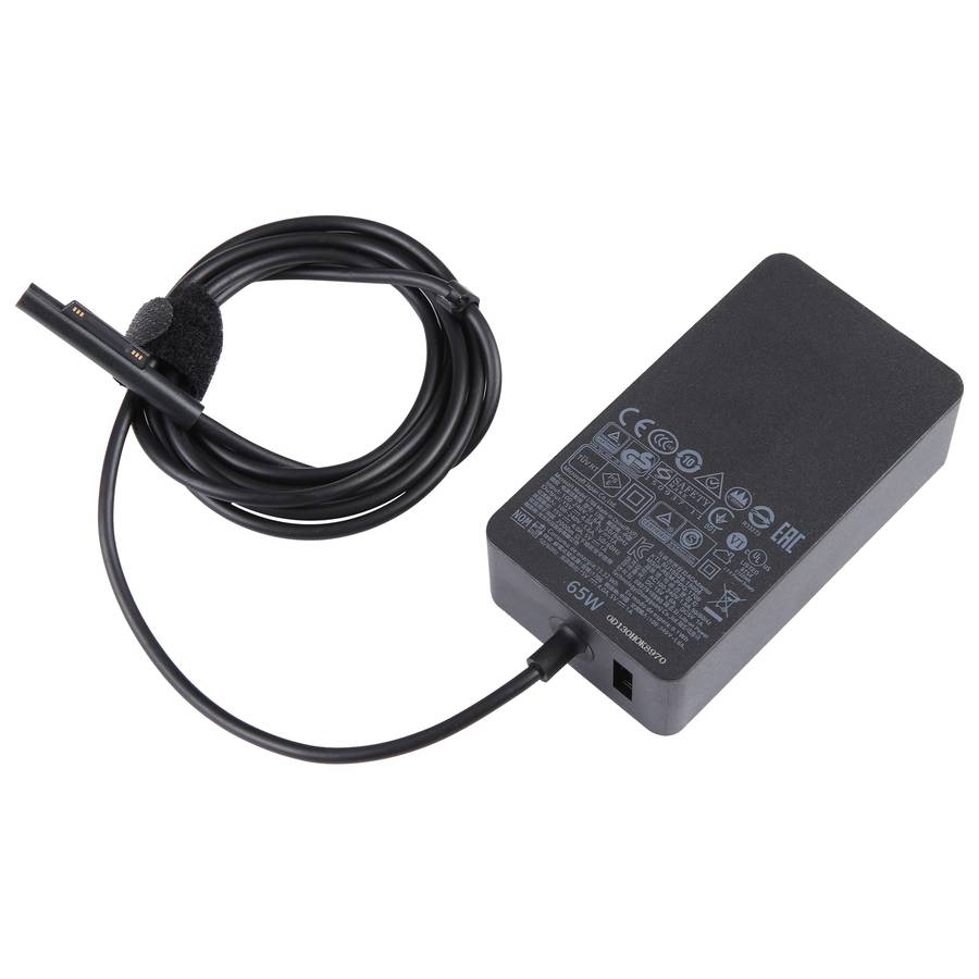 For Microsoft Surface Pro 7 / 7 Plus / 8 / 9 / X & Laptop 3 / 4 / 5 65W Laptop Power Adapter, Plug
