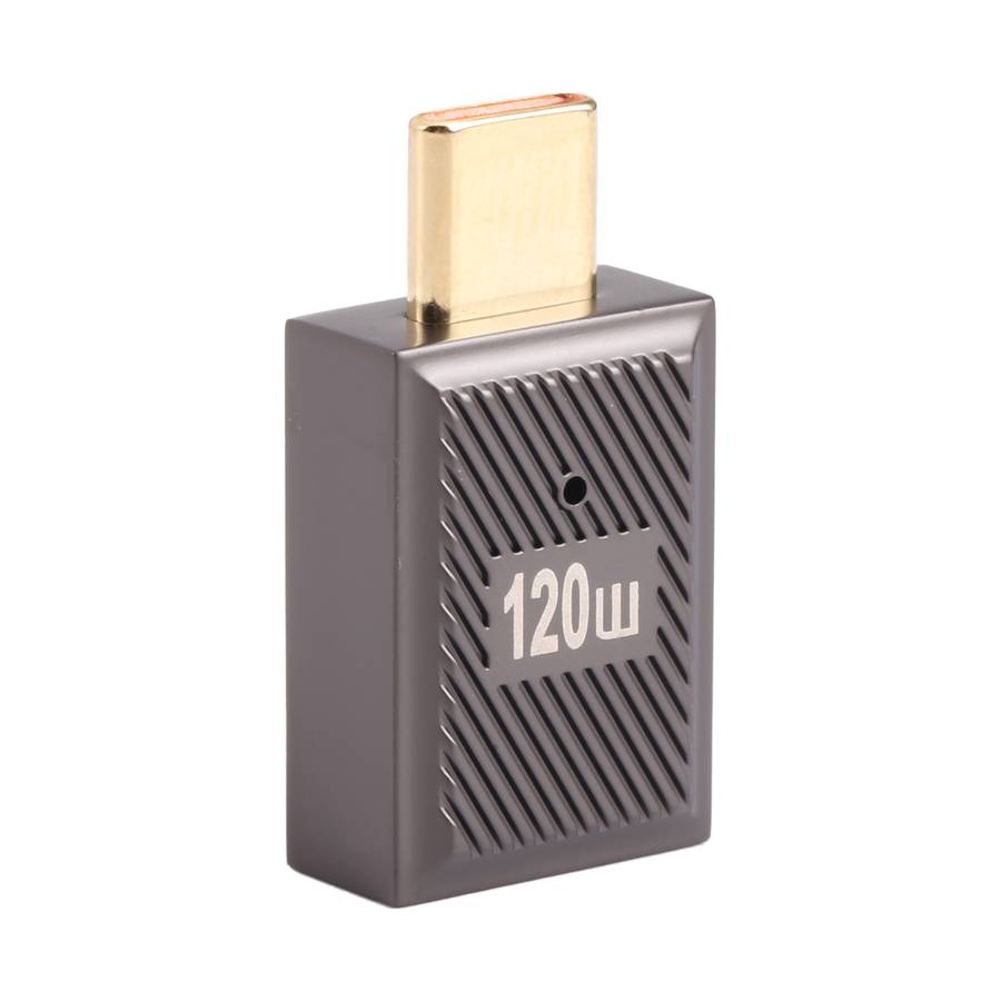 USB-C / Type-C Male to USB Female 10 Gbps Straight Charging Adapter (Gun Metal)