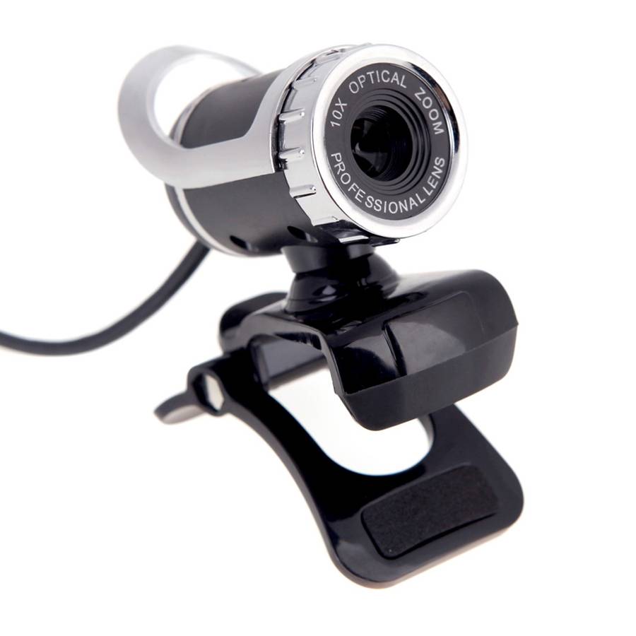 A859 480 Pixels HD 360 Degree WebCam USB 2.0 PC Camera with Sound Absorption Microphone for Comput