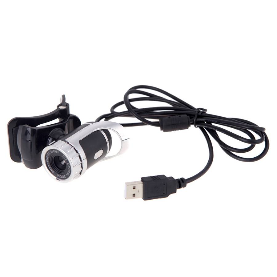 A859 480 Pixels HD 360 Degree WebCam USB 2.0 PC Camera with Sound Absorption Microphone for Comput