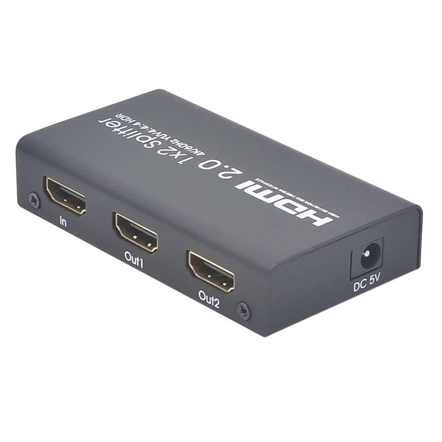 AYS-12V20 HDMI 2.0 1x2 4K Ultra HD Switch Splitter(Black)