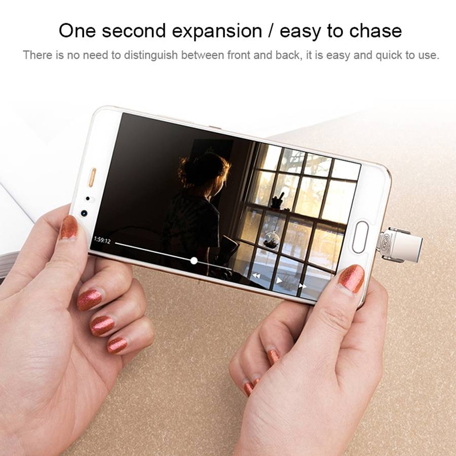 EAGET CU20 64GB Waterproof 2 in 1 USB-C / Type-C + USB 3.1 Flash Disk for Type-C Smartphones & PC