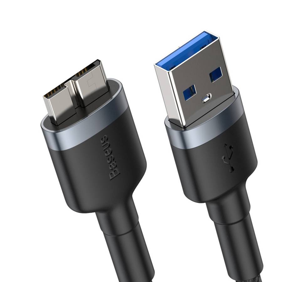 Baseus Cafule Series 2A USB 3.0 Male to Micro-B Hard Disk Adapter Cable, Length: 1m