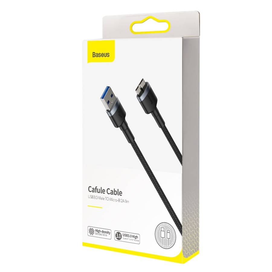 Baseus Cafule Series 2A USB 3.0 Male to Micro-B Hard Disk Adapter Cable, Length: 1m