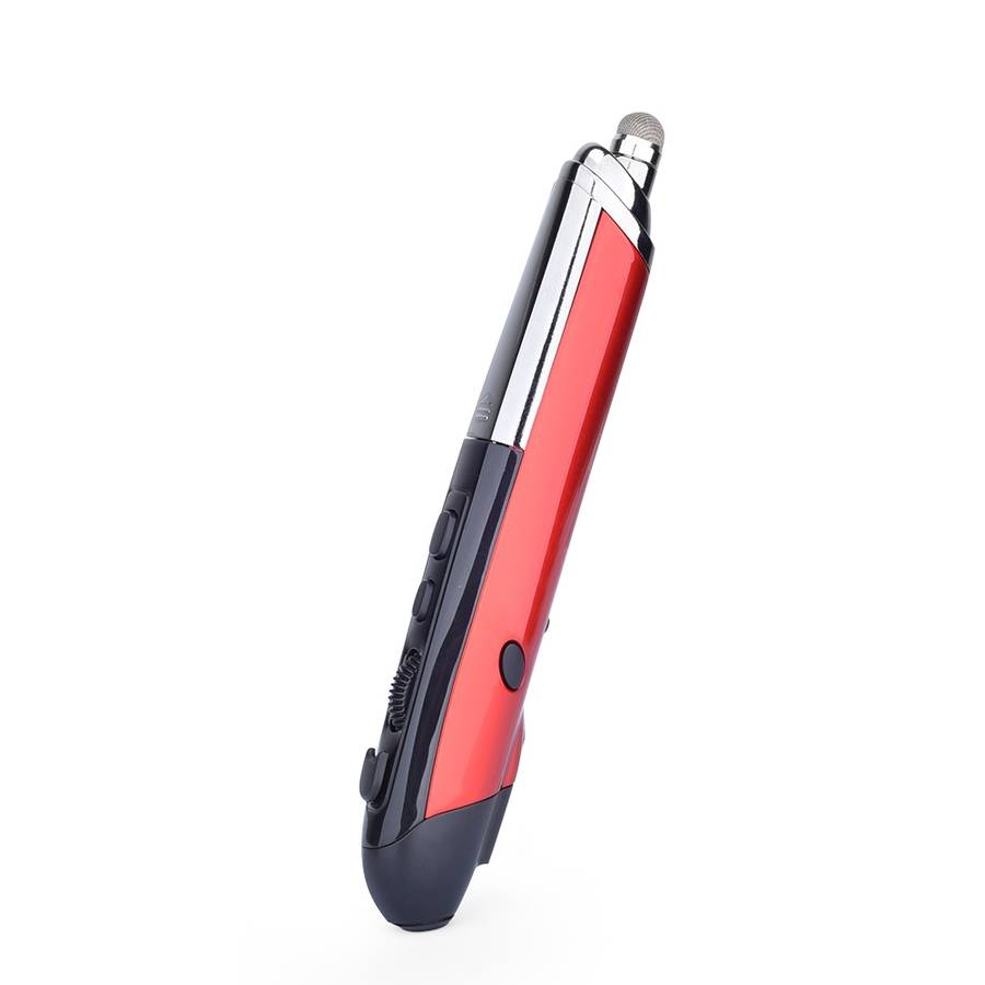 PR-08 6-keys Smart Wireless Optical Mouse with Stylus Pen & Laser Function (Black)