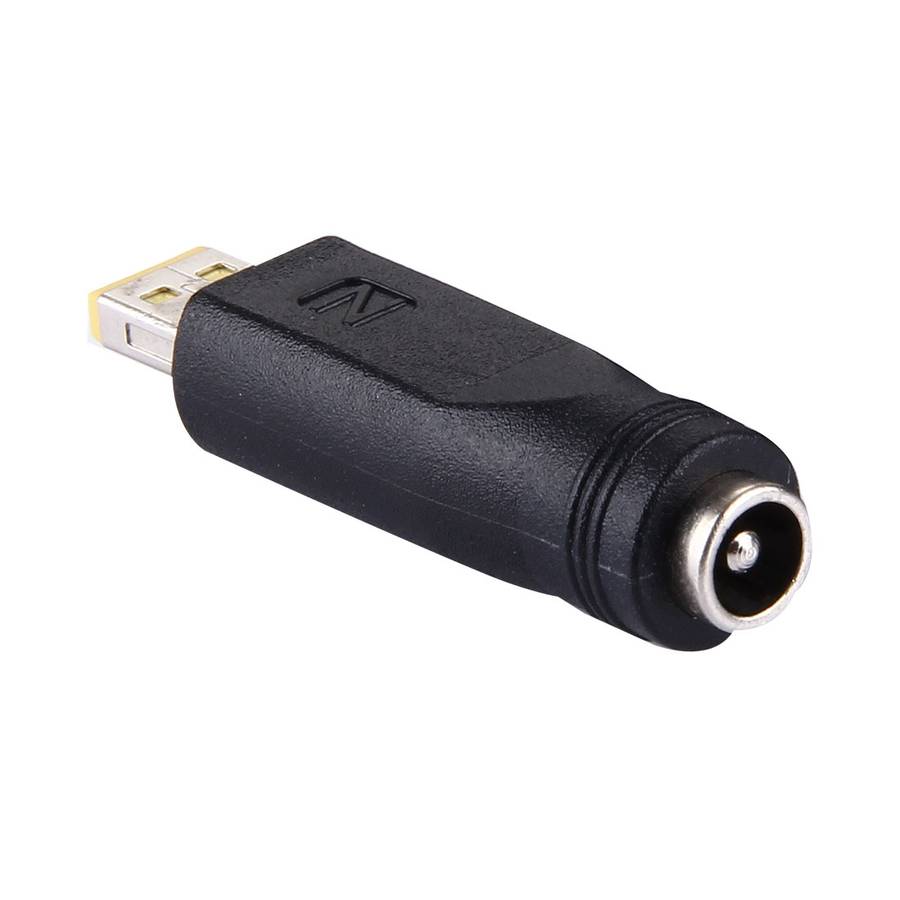 5.5x2.1mm Female to Small Square (Second Generation) Male Interfaces Power Adapters for Lenovo Lapto