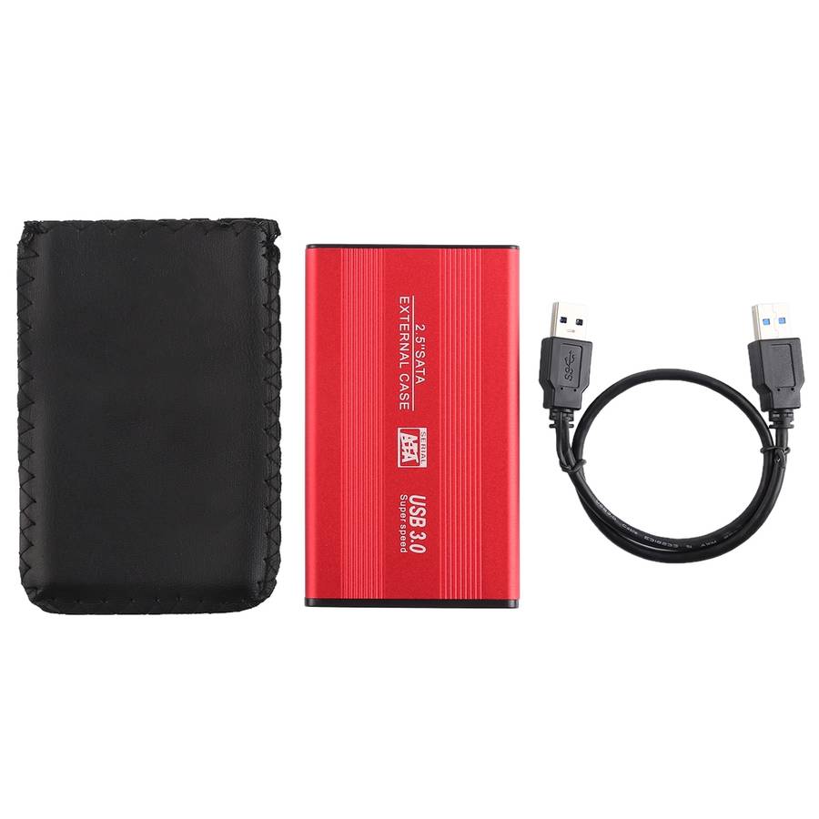 Richwell SATA R2-SATA-250GB 250GB 2.5 inch USB3.0 Super Speed Interface Mobile Hard Disk ... (Red)