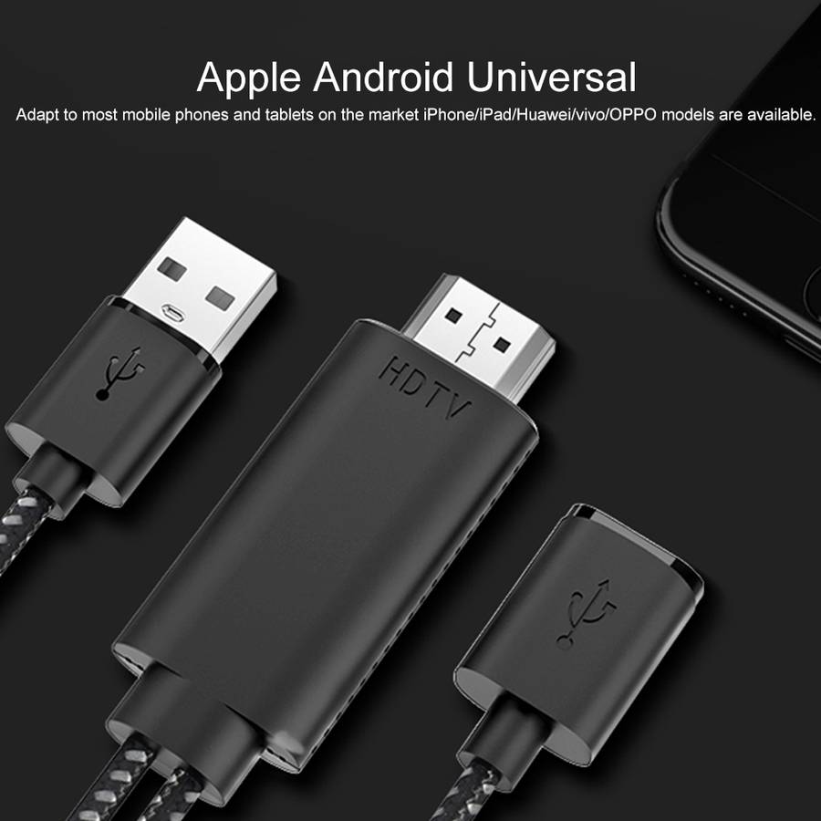 7563s USB-C / Type-C Female to 2K HDMI Male HD Video Adapter Cable, Cable Length: 1m