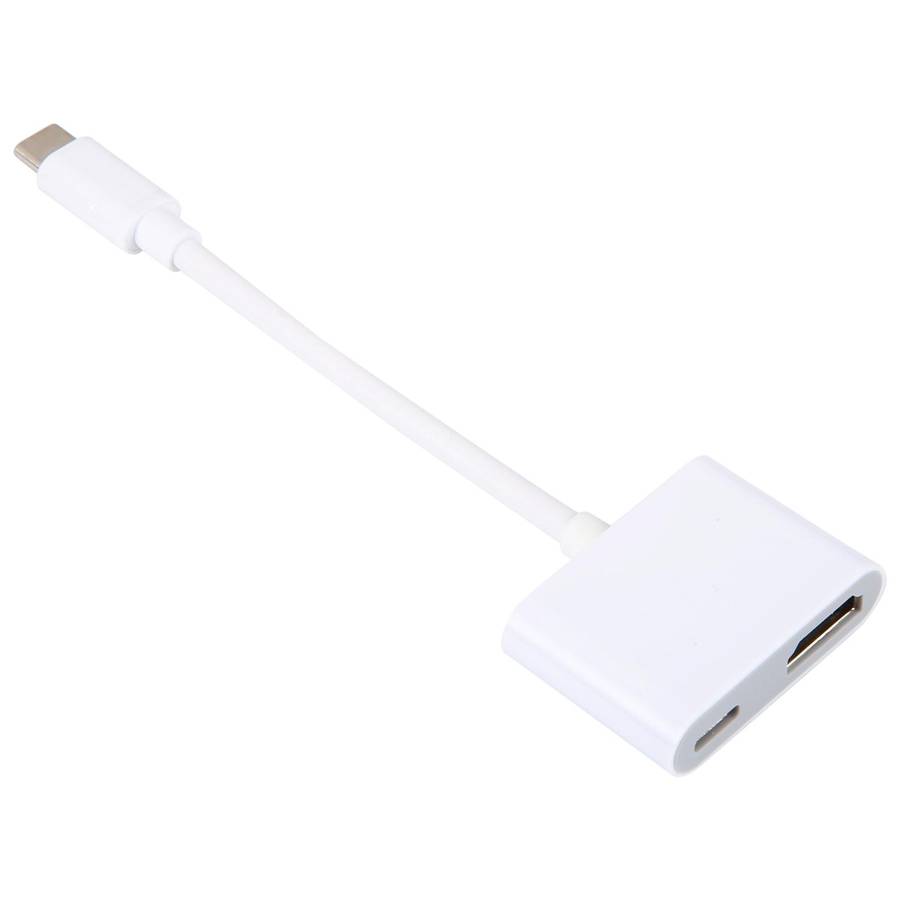 USB-C/Type-C to HDMI+USB-C/Type-C 4K/30HZ Digital AV Adapter