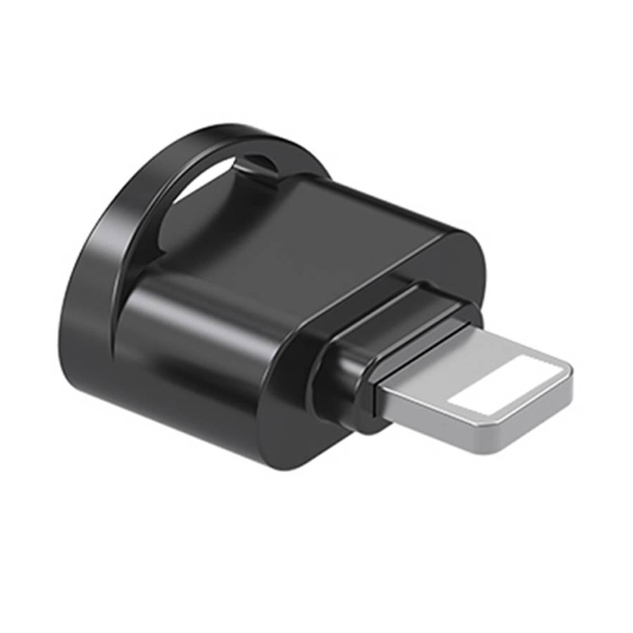 8 Pin to TF Card Adapter Mini TF Card Reader(Black)