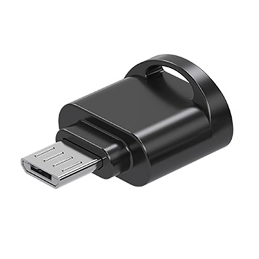 Micro USB to TF Card Adapter Mini TF Card Reader(Black)