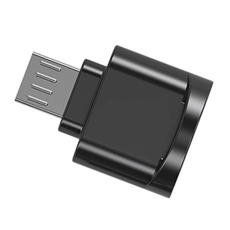 Micro USB to TF Card Adapter Mini TF Card Reader(Black)