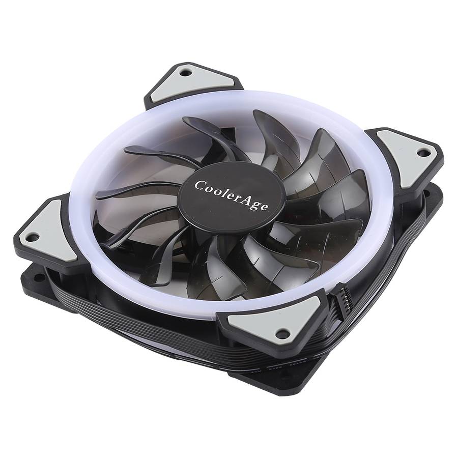 3 PCS CoolerAge DC 12V - 0.25A 2500PRM Remote Cotrol Computer Cooler Cooling Case Fan with Adjust