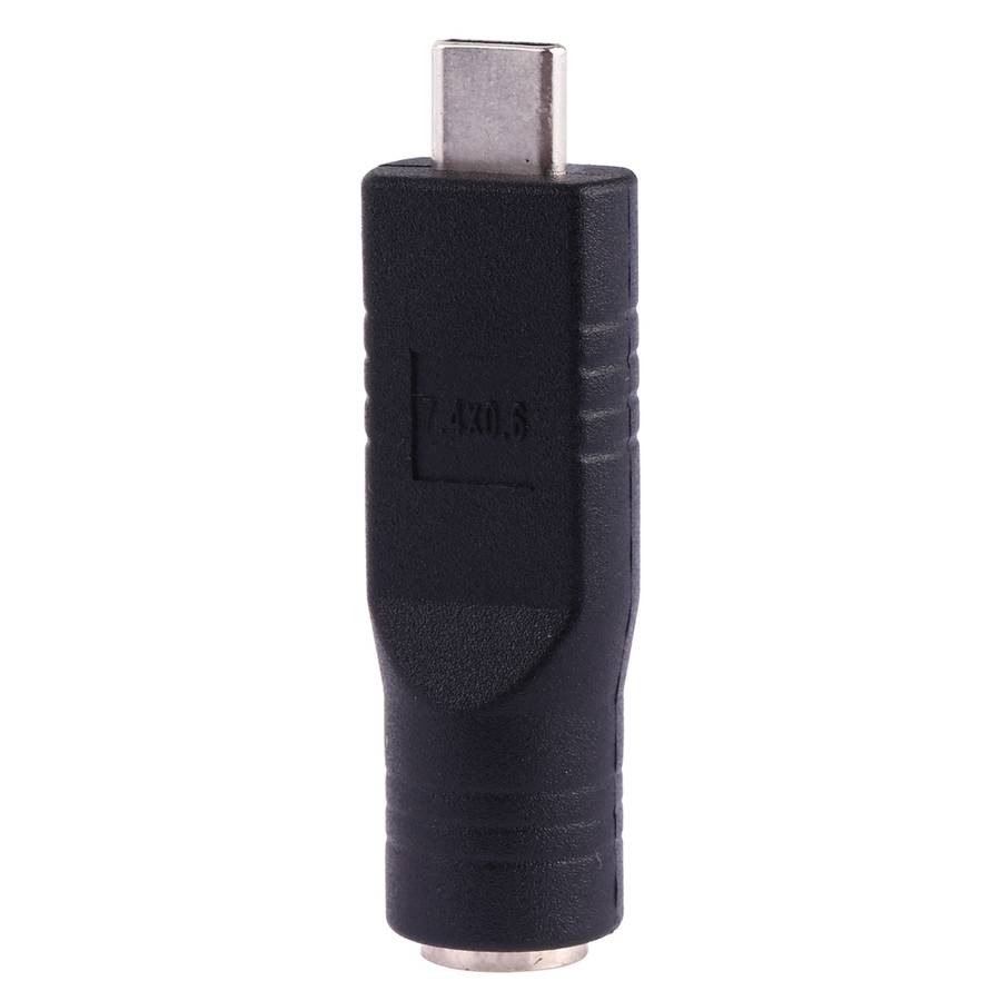7.4 x 0.6mm Female to USB-C / Type-C Male Plug Adapter Connector