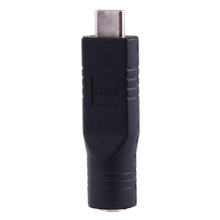 5.5 x 2.5mm Female to USB-C / Type-C Male Plug Adapter Connector