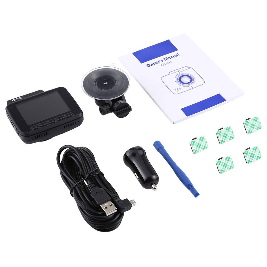 GS63H Car DVR Camera 2.4 inch LCD Screen HD 2880 x 2160P 150 Degree Wide Angle Viewing, Support Moti