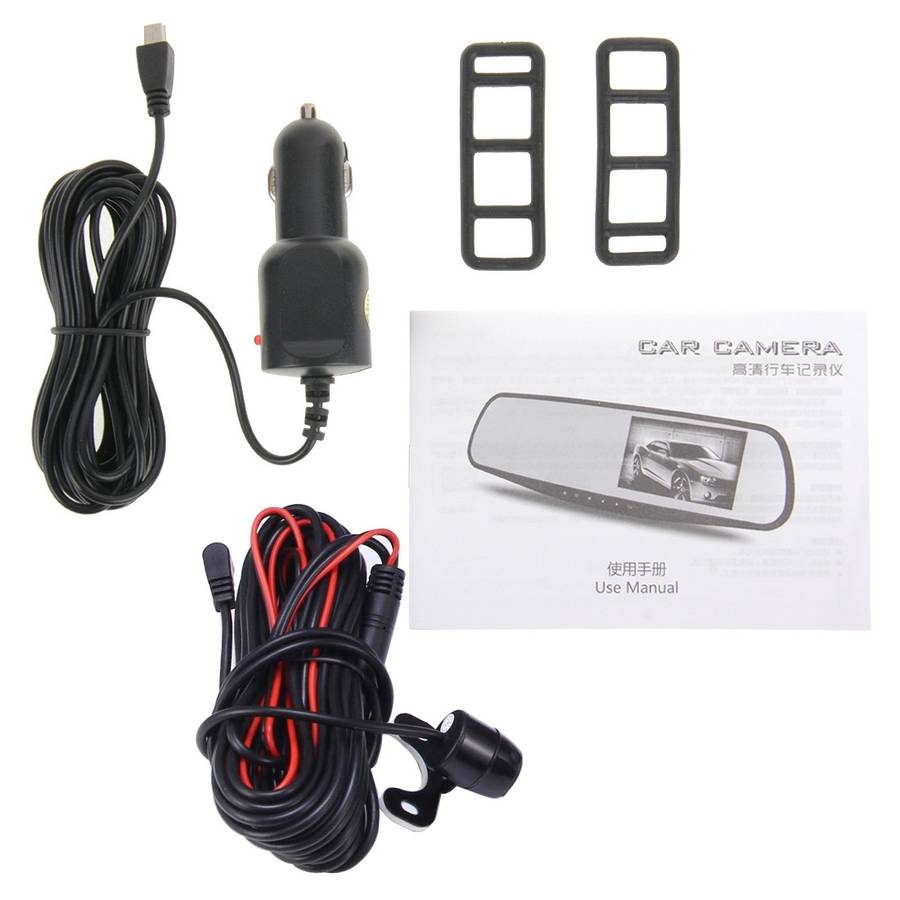 G20 HD 1080P 4.3 inch Screen Display Vehicle DVR with Reversing Camera, Generalplus 2248 Programs, 1