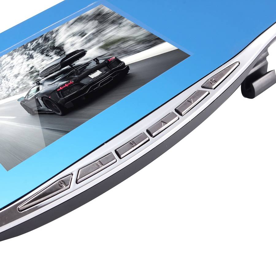 G835 HD 1080P 4.3 inch Screen Display Rearview Mirror Vehicle DVR, Generalplus 2248, 2 Cameras 170 D