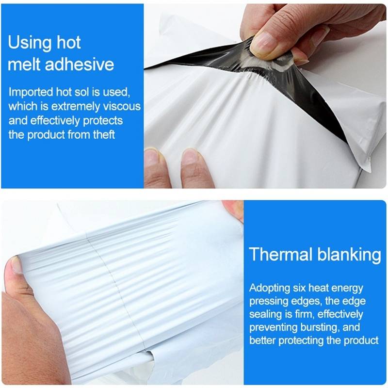 100pcs / Pack 20x30cm Custom Printed Thick Plastic Courier Bags with Your Logo for Products Packagi