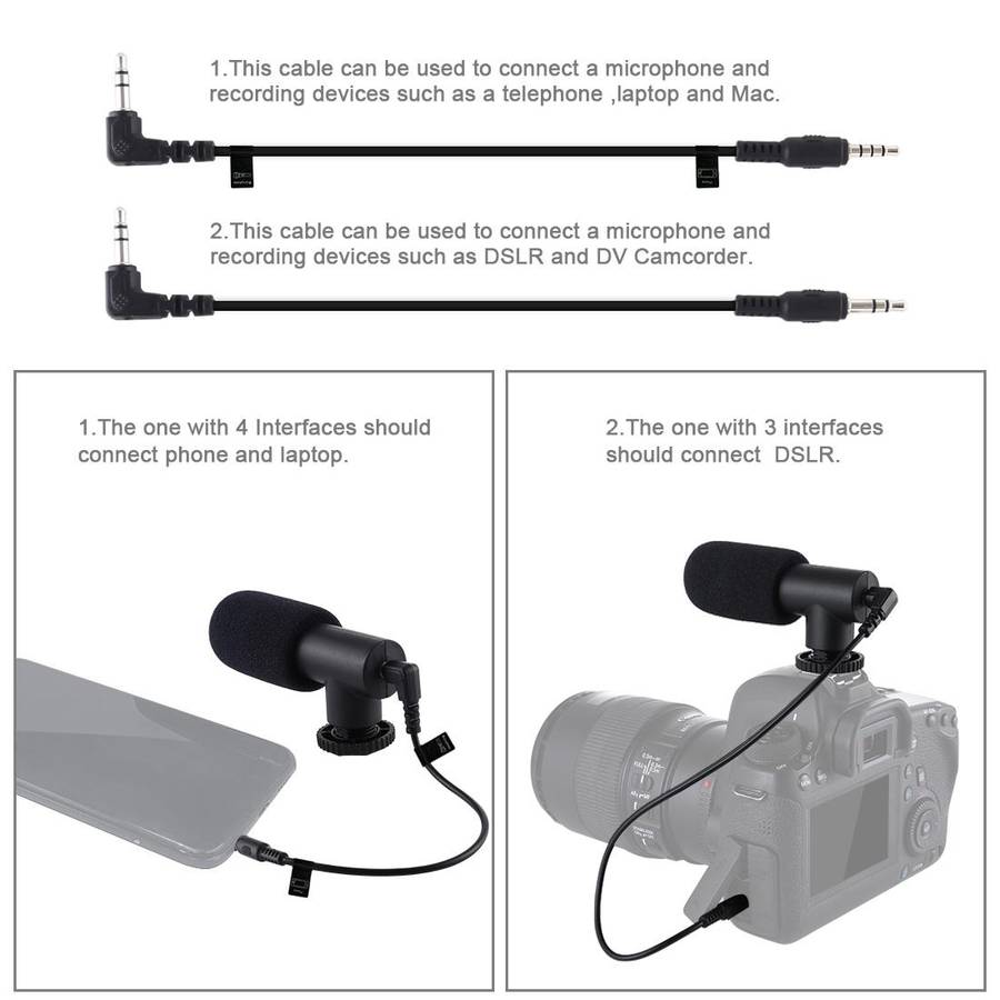 PULUZ 4 in 1 Vlogging Live Mini Octopus Bracket Kit + Studio Light + Microphone + Phon ... (Black)