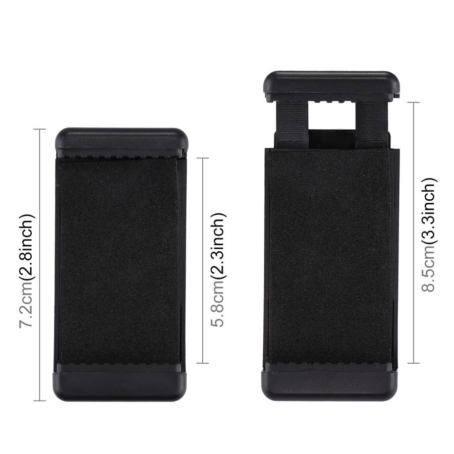 PULUZ Selfie Sticks Tripod Mount Phone Clamp with 1/4 inch Screw Hole for iPhone, Samsung, HTC, So