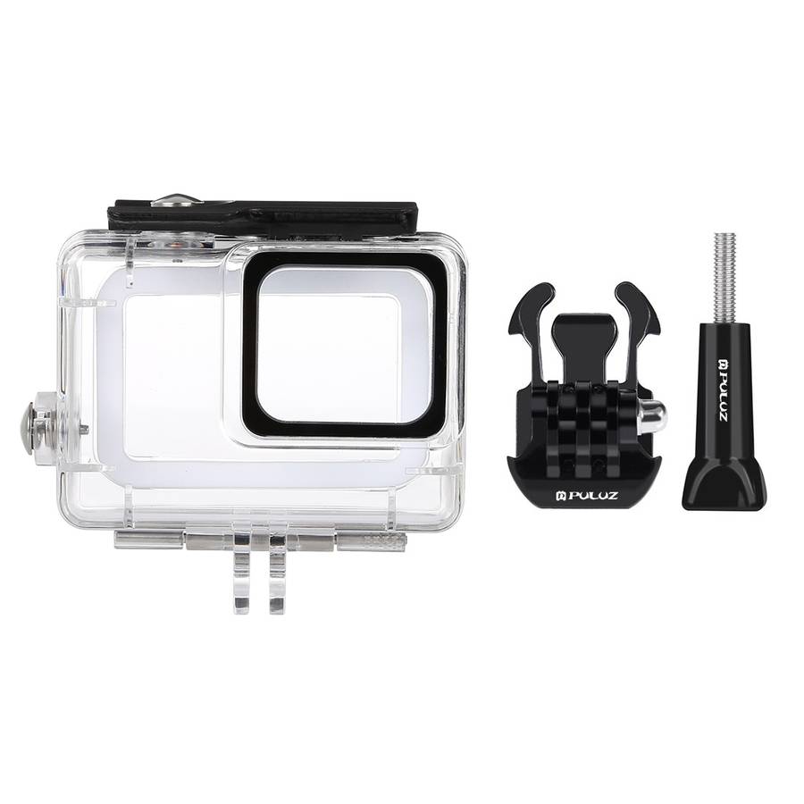 PULUZ 45m Underwater Waterproof Housing Diving Case for GoPro HERO7 Silver / HER ... (Transparent)