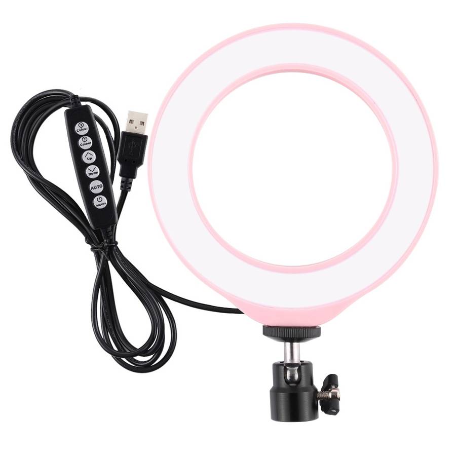 PULUZ 4.7 inch 12cm USB 10 Modes 8 Colors RGBW Dimmable LED Ring Vlogging Photography Video Lig