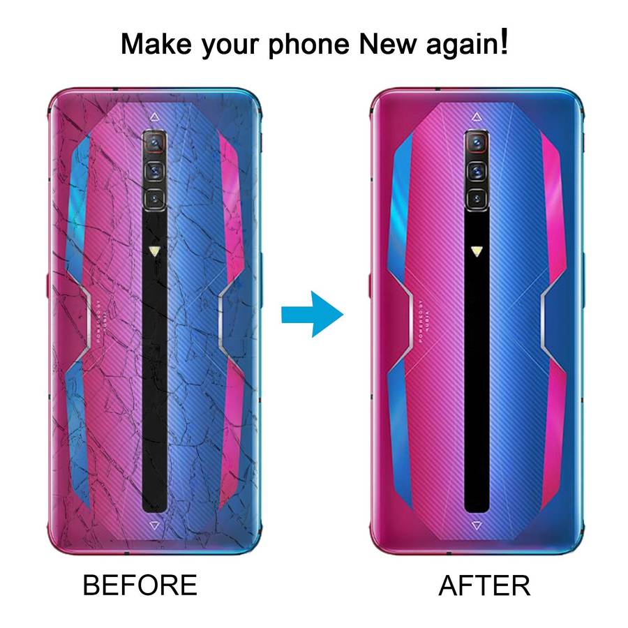 For ZTE nubia RedMagic 6 NX669J Glass Battery Back Cover(Aurora)