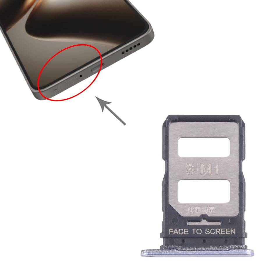 For Xiaomi 14T 5G 10pcs Original SIM Card Tray + SIM Card Tray (Black)
