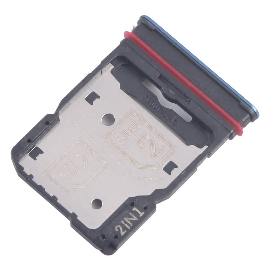 For Motorola Edge 60 10pcs Original SIM Card Tray + SIM Card Tray / Micro SD Card Tray (Green)