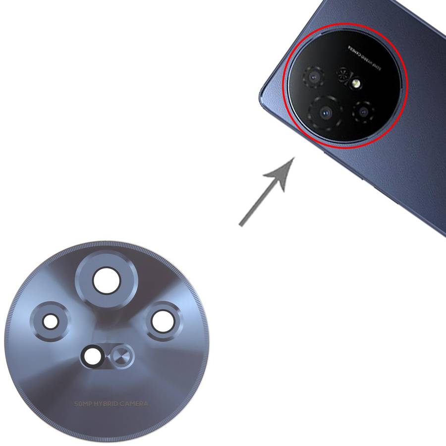 For TCL 50 XL 5G Back Camera Lens(Silver)