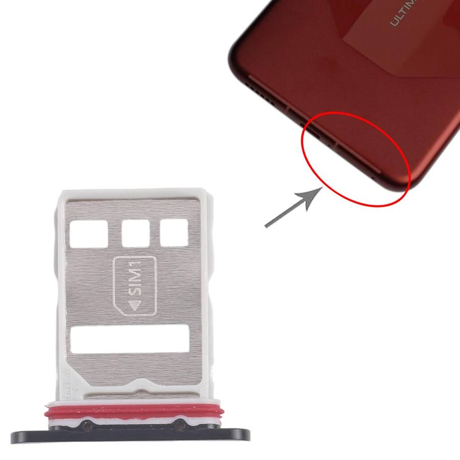 For Huawei Mate 60 Pro+ 10pcs Original SIM Card Tray + NM Card Tray (Black)