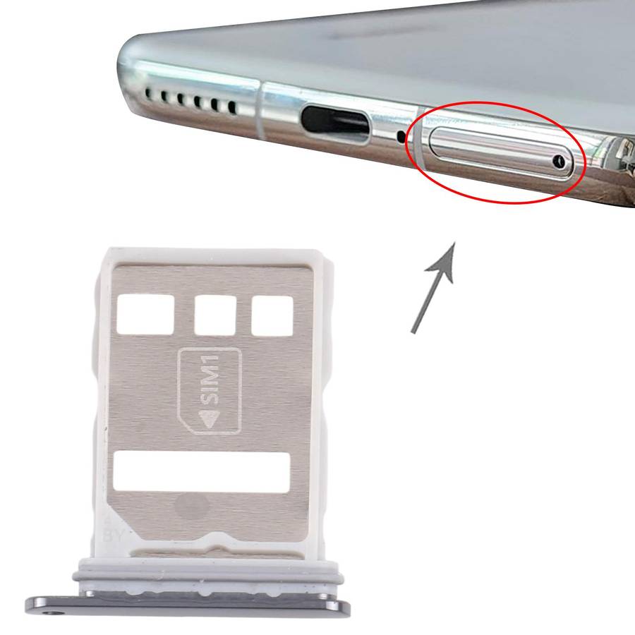 For Huawei Pura 70 Pro 10pcs Original SIM Card Tray + SIM Card Tray (Black)