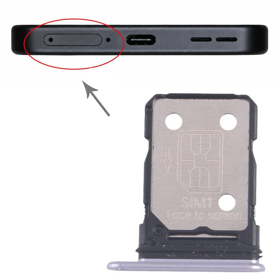 For OnePlus Ace 5 Pro SIM Card Tray + SIM Card Tray (Black)