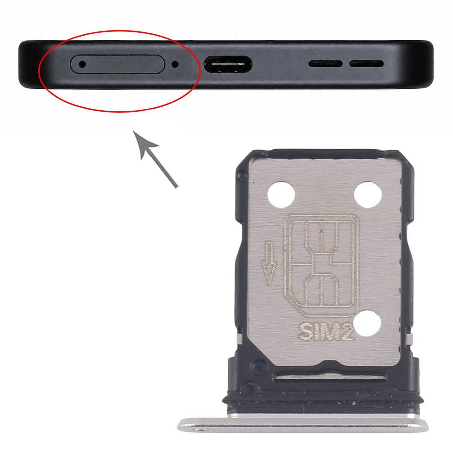 For OnePlus Ace 5 Pro SIM Card Tray + SIM Card Tray (Black)