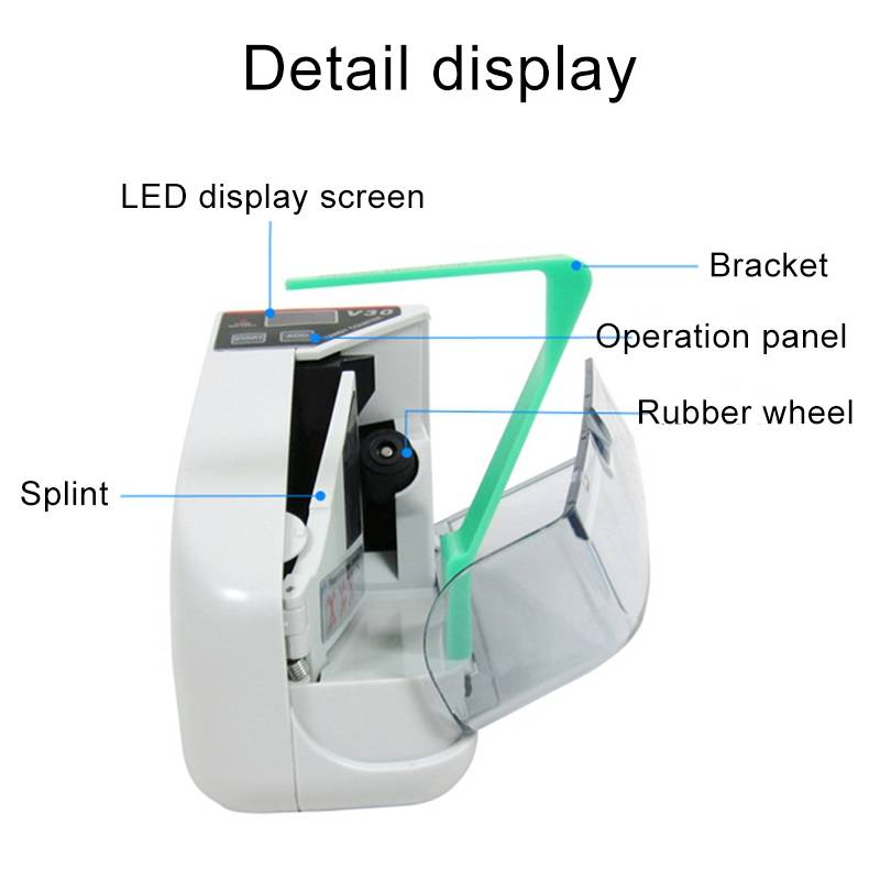 V30 Mini Portable Multi Paper Currency Counting Money Counter, US Plug