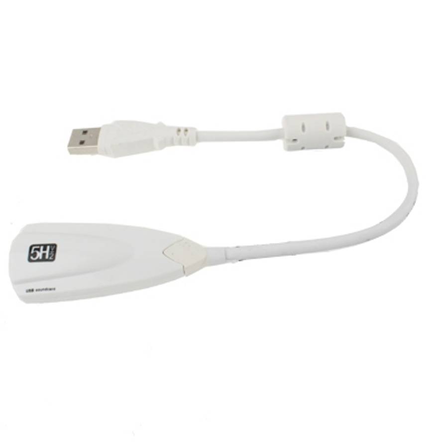Steel Series 5H V2 USB 7.1 Channel Sound Adapter External Sound Card(White)