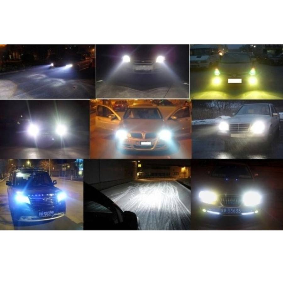 2 PCS H1 12V / 55W / 4300K / 1600lm Xenon Car Headlight Bulbs, Warm White