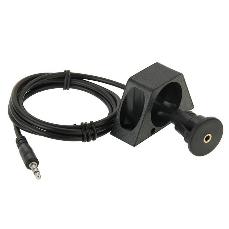 3.5mm Male to Female Extension Cable with Car Flush Mount, Length: 1m