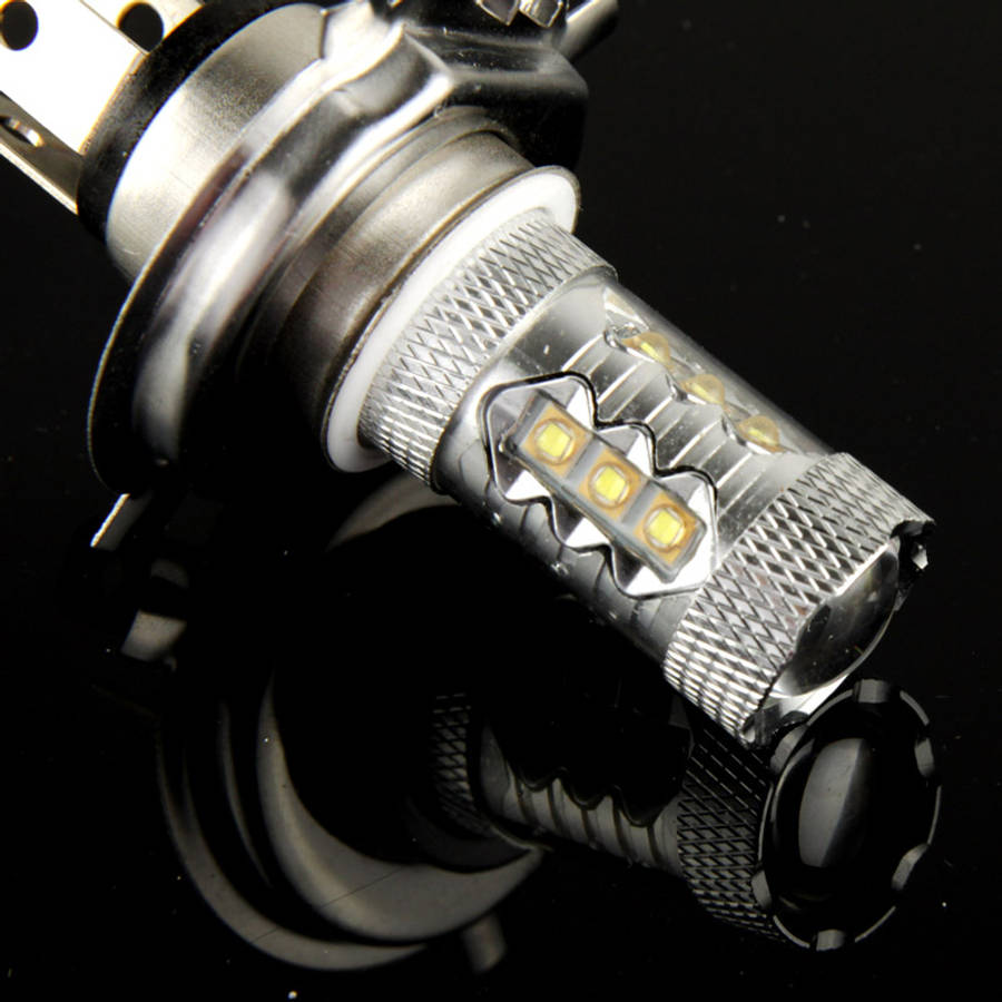 H4 80W White 16 LED Fog Light for Vehicles, DC 12V