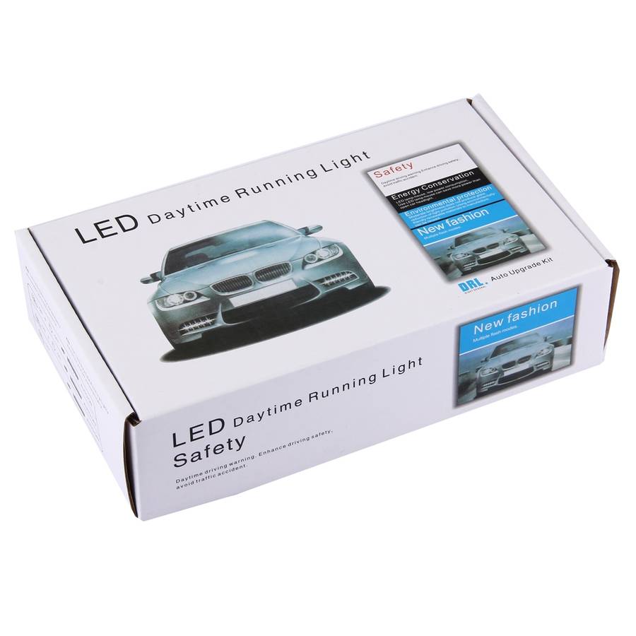 2 PCS High Power Car White Light 6 SMD 5050 LED Daytime Running Light for Cars
