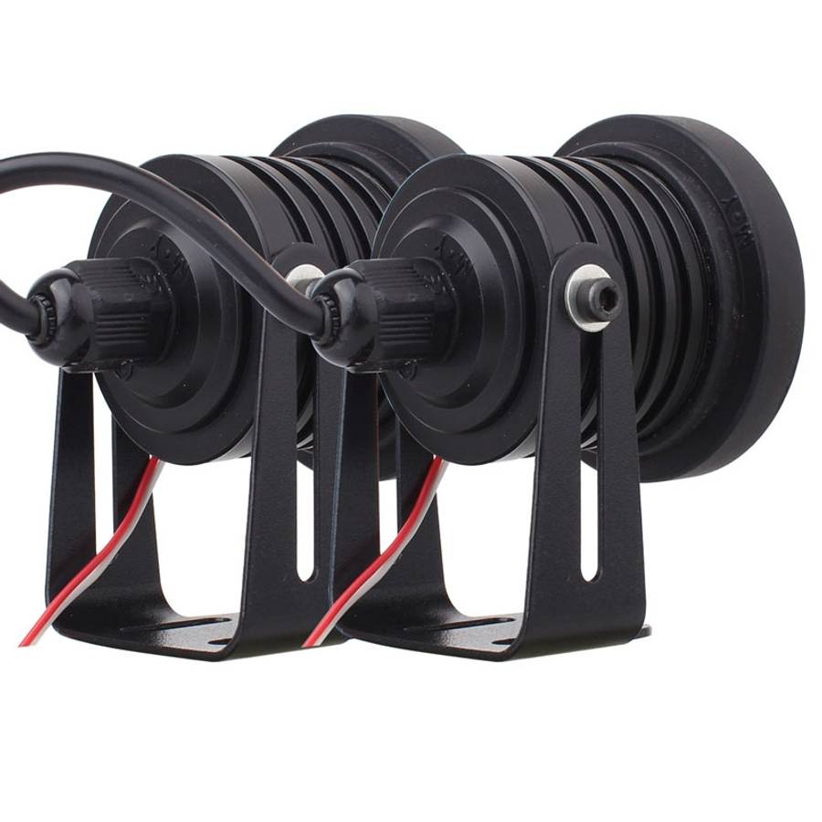 2 PCS 2.5 inch 10W 900LM White + Yellow Light 6500K Waterproof LED Eagle Eye Light for Vehicles, DC
