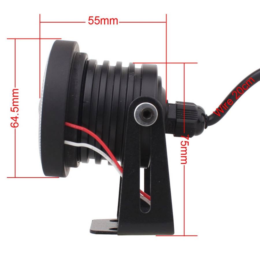 2 PCS 2.5 inch 10W 900LM White + Yellow Light 6500K Waterproof LED Eagle Eye Light for Vehicles, DC