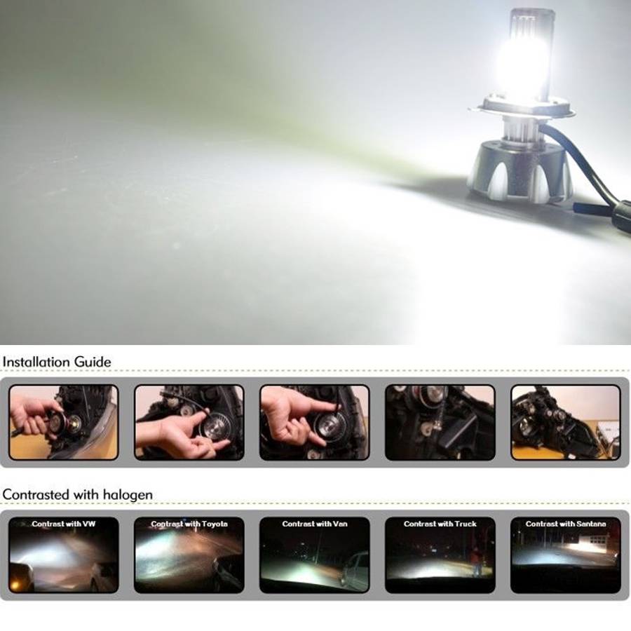 PEGASUS H7 Halogen Car Headlight Lamp, 1800 Lumens Warm White Light, 12V / 100W 5000K
